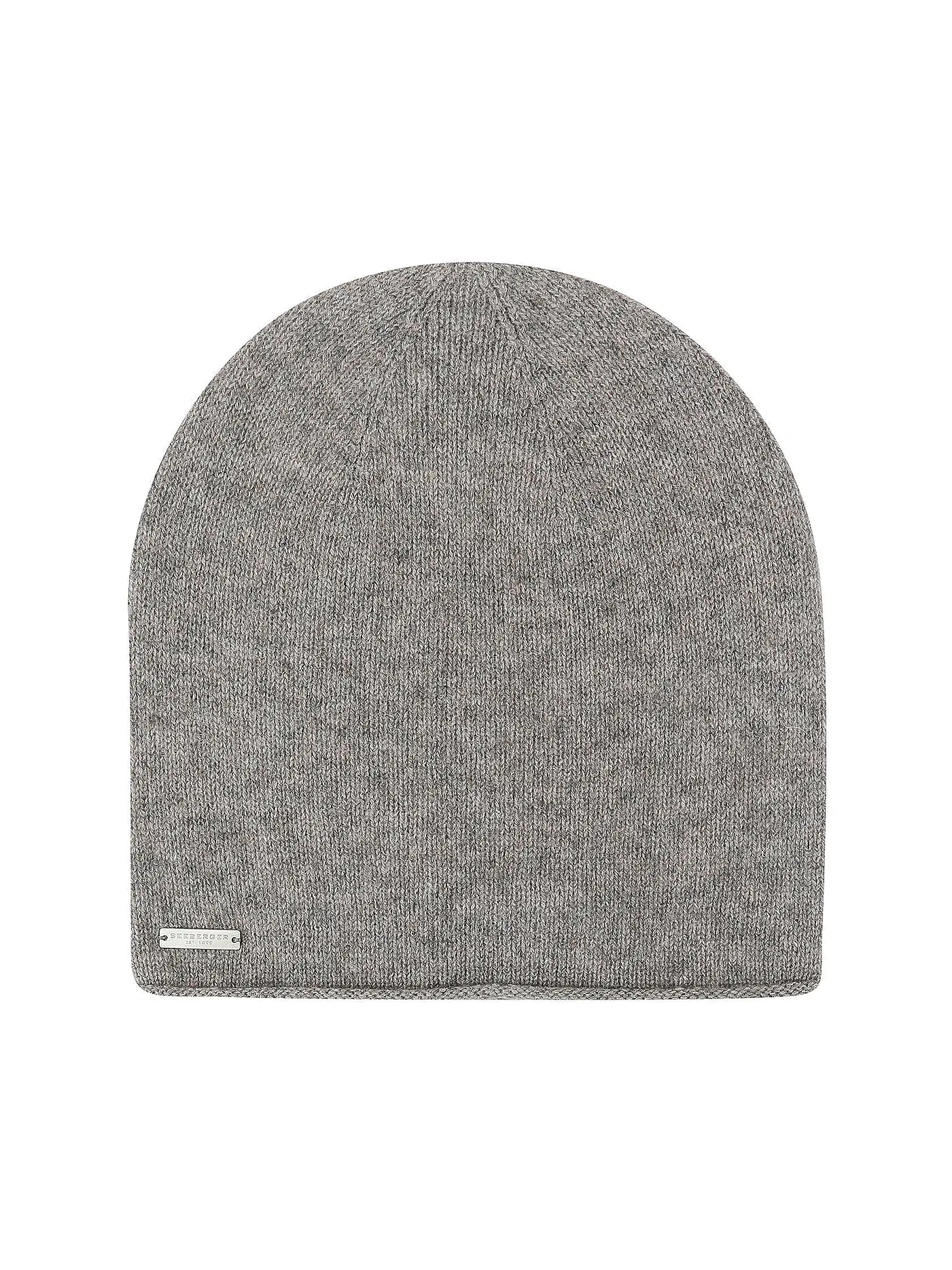 SEEBERGER | Kaschmir Mütze - Haube | grau